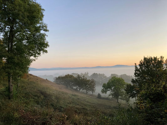 Le levé du soleil aux Bories